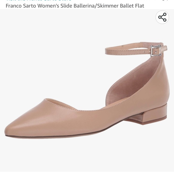 Franco Sarto Shoes - Franco Sarto Ballerina / Skimmer Nude Ballet Flat Shoes. Size 6 MSRP $89.00